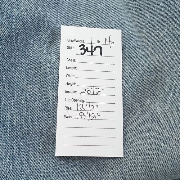 Abercrombie & Fitch The Dad High Rise Crossover Button Fly Jeans Size 33 - Picture 9 of 9